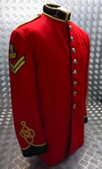 British Army Red Tunic Bandsman's R.SIGS Band With Badges Good Size