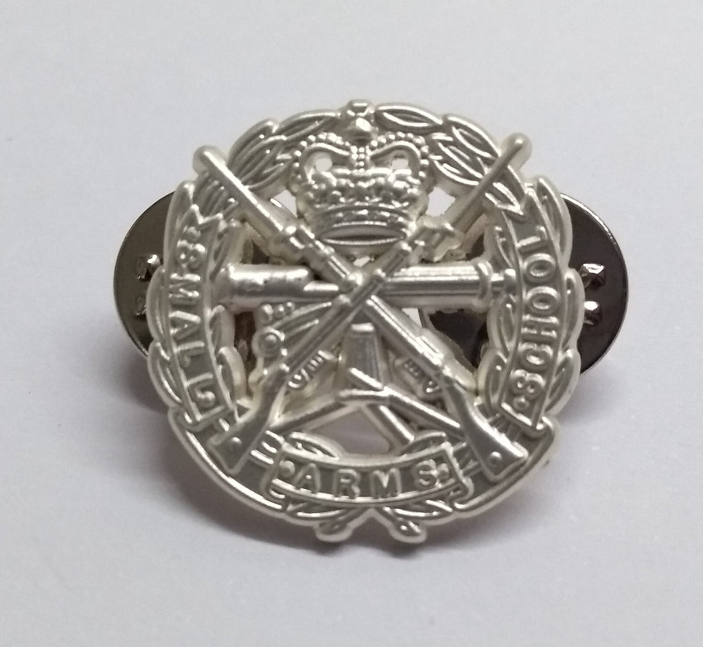 SASC Collar Dogs Army Metal Badges Small ARMS School Corps Style Logo