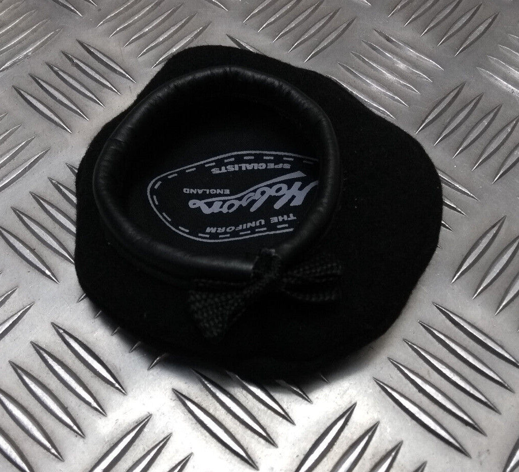 Miniature Genuine Hobson London Black Wool Bonnet Beret