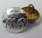 Genuine British Queen Victoria School (QVS) Insignia Chrome Buttons 30L ASBT83