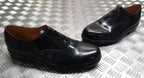 Service Shoes Black Leather British Army Pattern DMS Sole Toe Cap Section USED