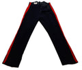No1 Army Trousers British Pattern Wing Back Uniform Dress 1" Red Stripes W33"