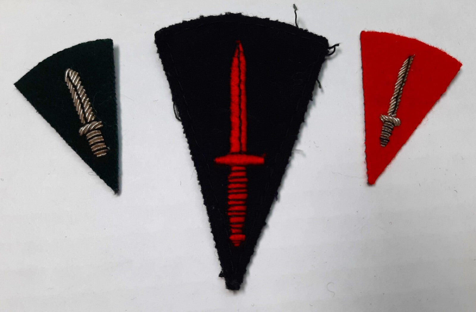 British Commando Insignia Braided Patches Vintage UK Old Pattern X3