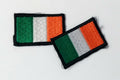 Small Irish TRF Flag Sew on Patches National Flag X2 ASPS346