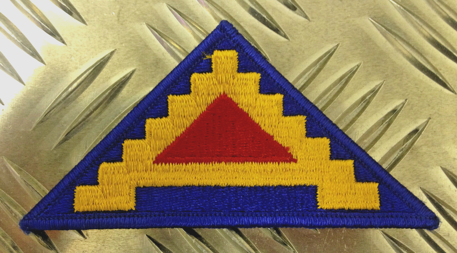 American U.S. 7th USA Triangle Patches / Badges x 2 - New
