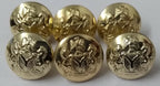 Nigerian Crest Insignia Obsolete Dress Uniform Small Looped Chinstrap Buttons