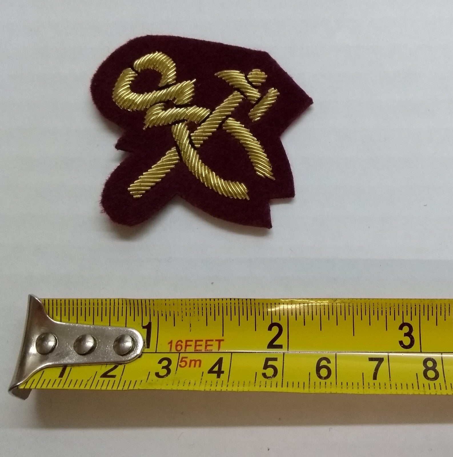 Mess Kit Badge Craftsman Para Maroon British Army Hand Embroidered Patch