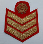 Queens Royal Irish Hussars NCOs 3 Bar Chevron Old Pattern British Army Cypher
