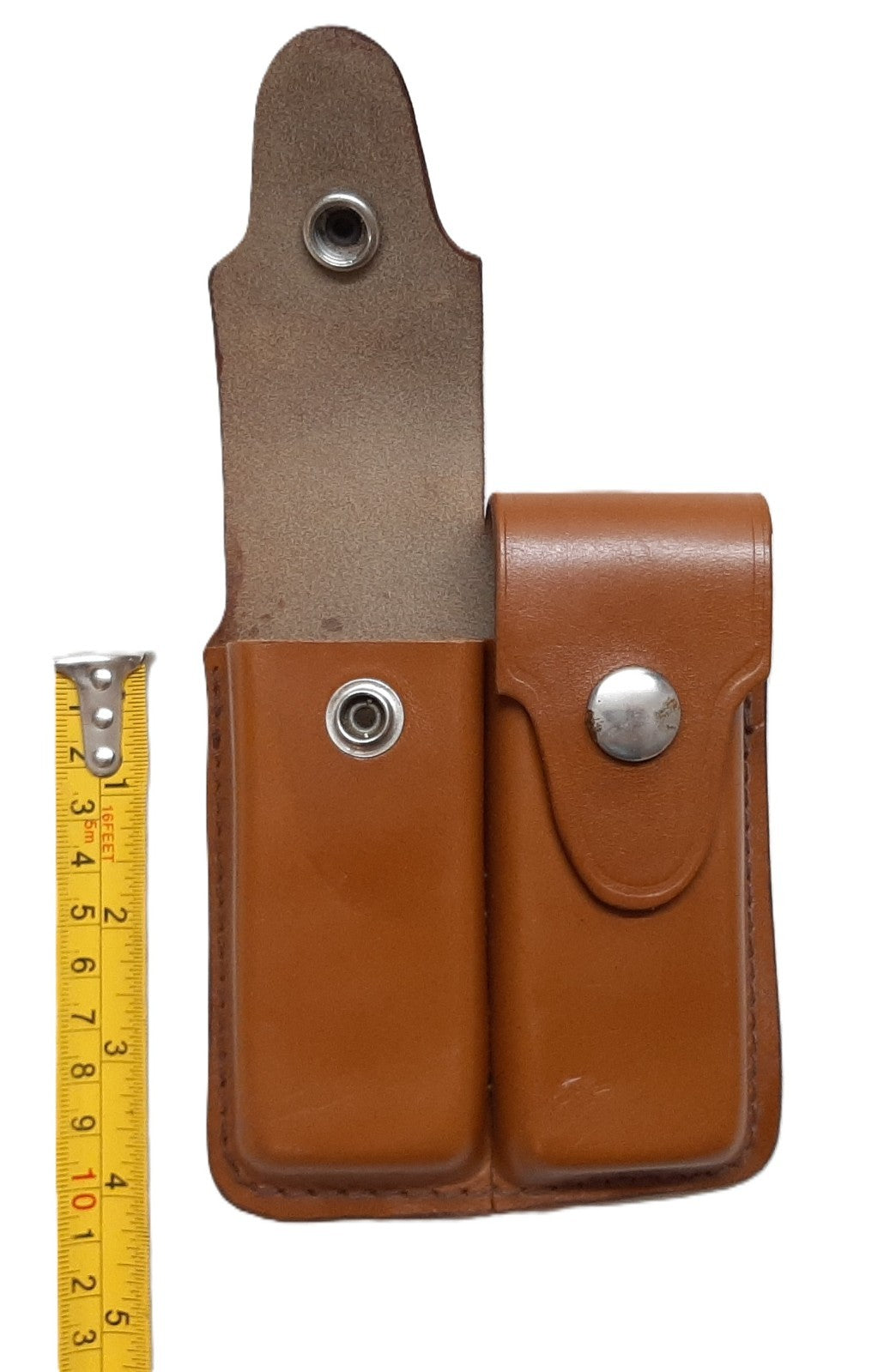 FN Ammo Pouch Leather U.S F9 GP Double Magazine Clip / Belt Clip Twin Mag Holder