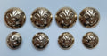 Duke of Lancaster Regimental Officers Dress Button Set X8 British Army Insignia