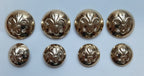 Duke of Lancaster Regimental Officers Dress Button Set X8 British Army Insignia