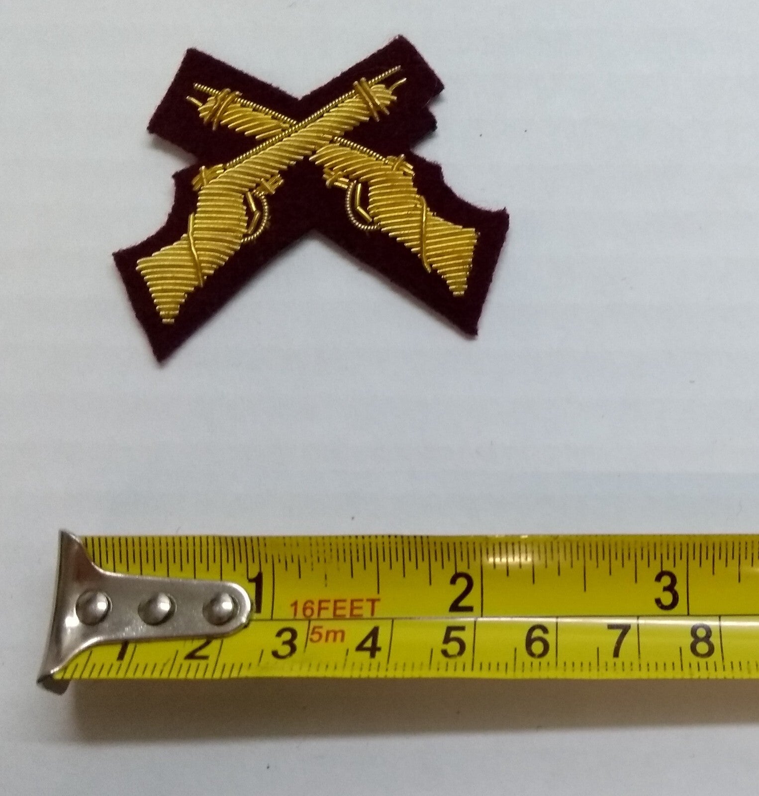 Mess Kit Badge Skill at Arms British Para Maroon Hand Embroidered Patch