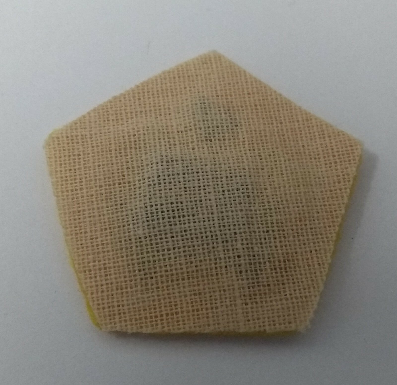 Genuine Vintage British ⅝" Khaki & White Crown on Yellow Felt NEW