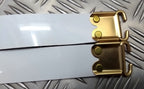 Ceremonial Sling Strap White Vinyl & High Sheen Fixing Ceremony & Parade Issue