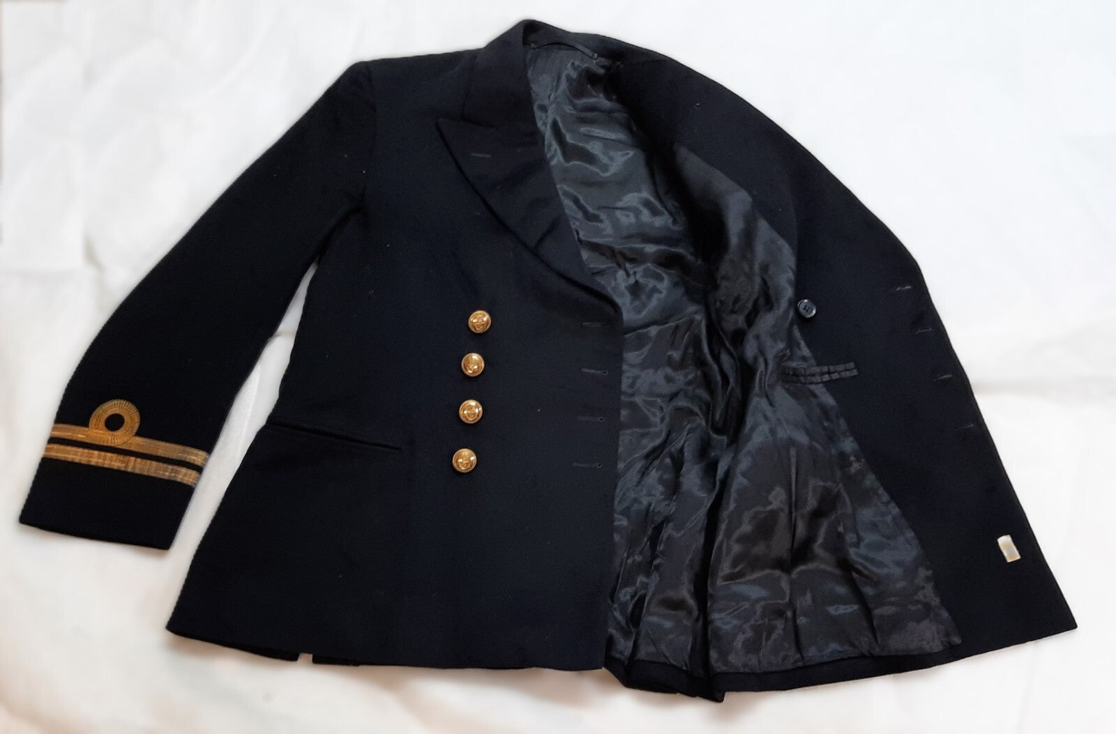 Lt Jacket British Naval 60s Pattern Queens Crown Ofc Navy Dress RN