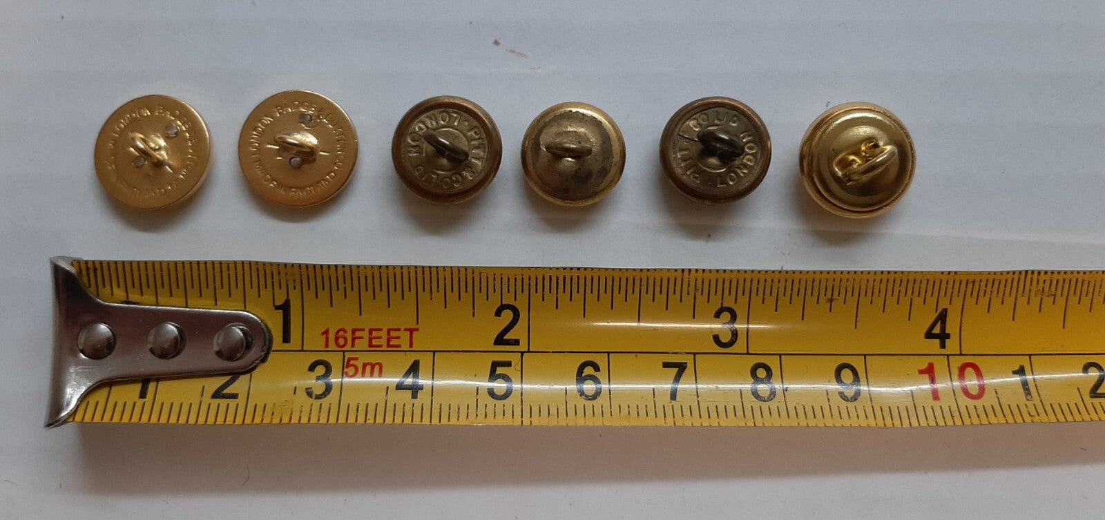 RAOC Army Buttons British Royal Ordnance Corps Assorted Small Size x 6
