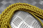 Bahrain Ceremonial Aiguillette Officers Lanyard Metallic Gold Insignia Tip Ends