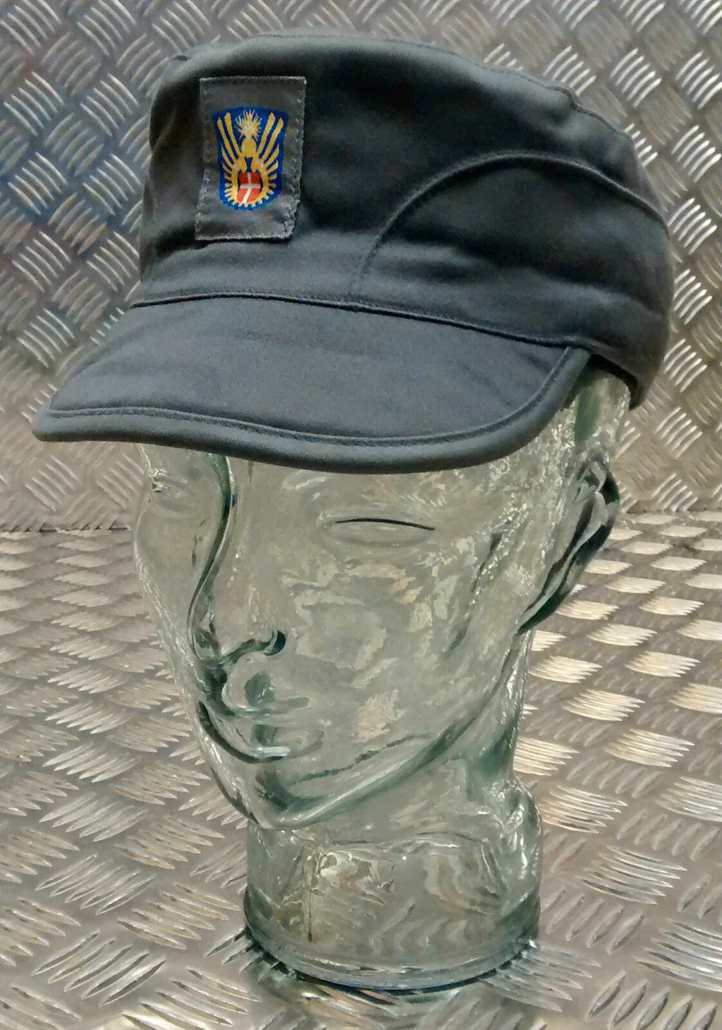 Genuine Danish Army Grey CD Combat / Fatigue Baseball Cap / Hat SQ 57cm NEW