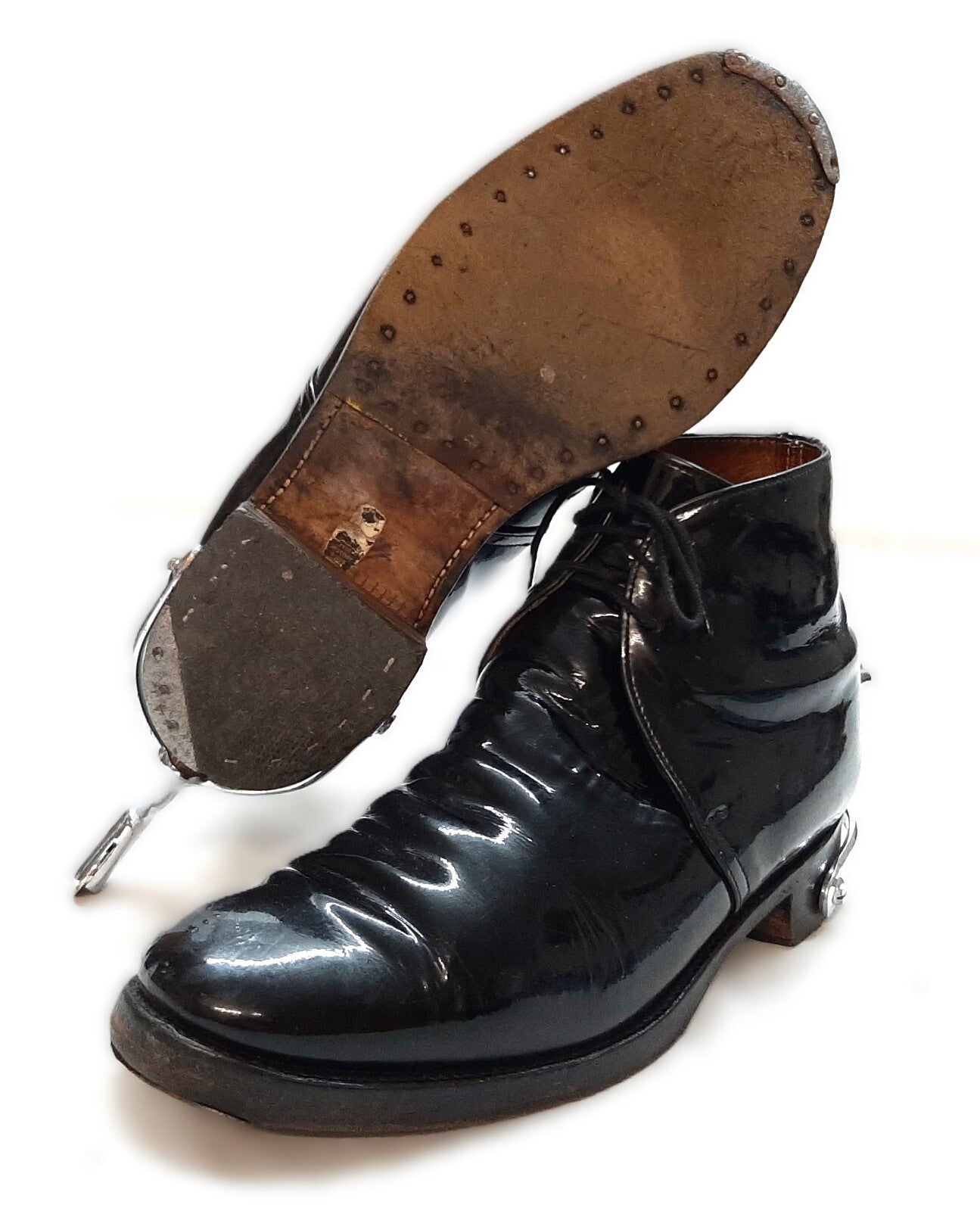Sanders George Boots Officer Dress Parade With Spurs British Army Dress UK 8