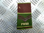 Genuine British Army PWRR Princess of Wales' Royal Regiment Rank Slide Assorted