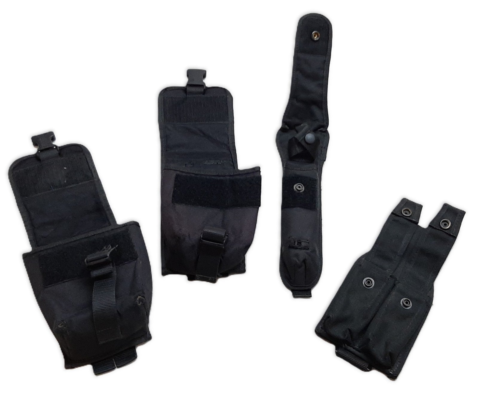 Black MOLLE Pouches Various Utility Ammo Baton Joblot of 4 Assorted Brands