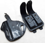 Pancake Holster Left Hand Draw PWL with Radar Double Ammo Magazine Carrier