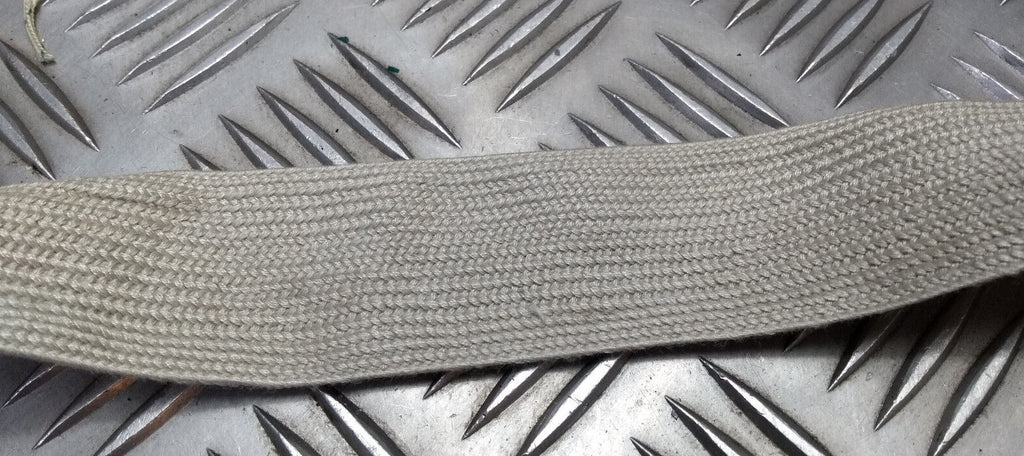 Wool Necktie Light Khaki SD Worsted Service Tie Flat Braid 38mm Mil-Spec - New