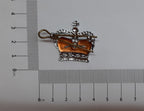 St Edwards Crowns Shoulder Rank Crown Chrome with Blue Backing Made in England