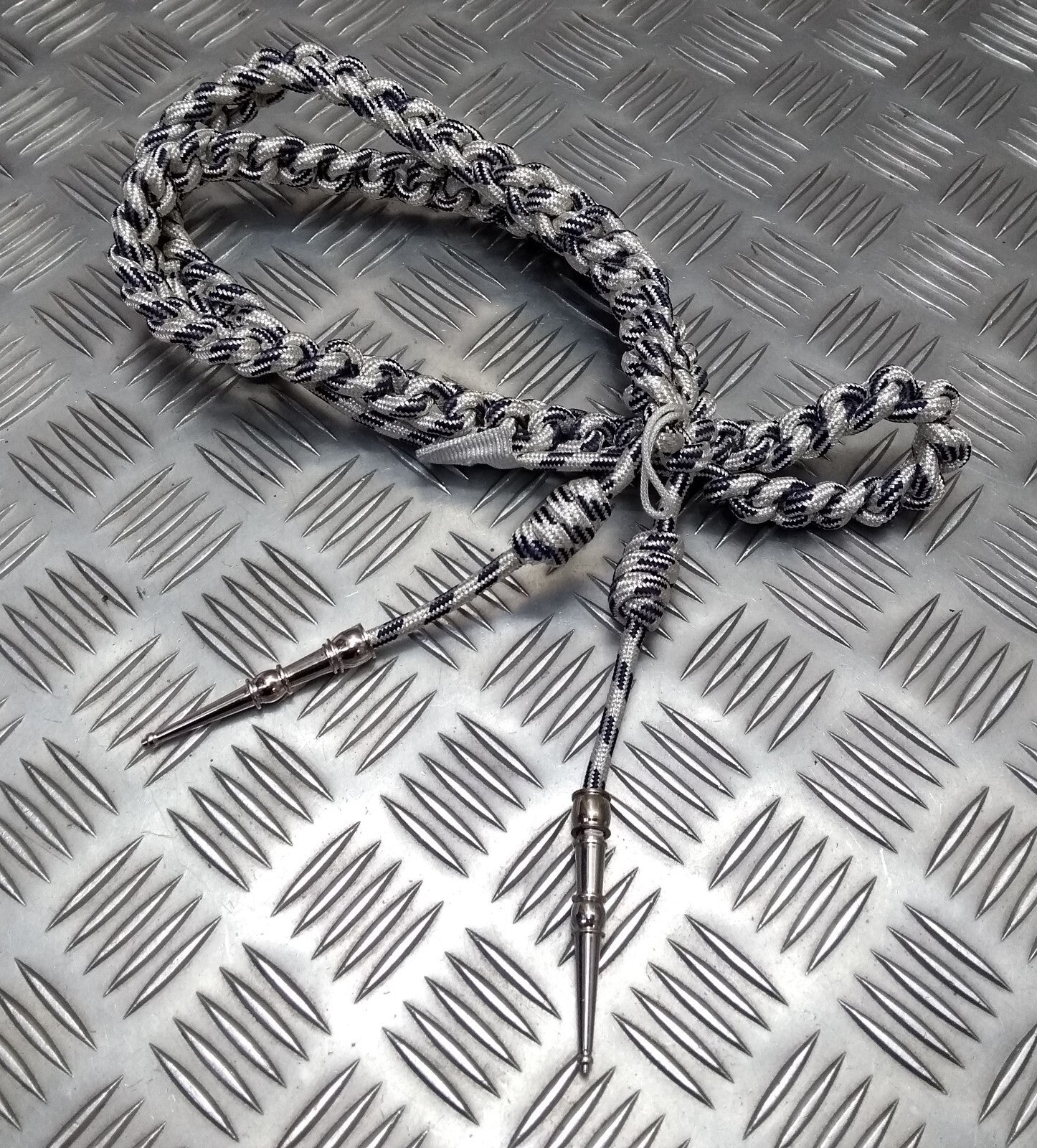 Oman Silver Aiguillette Senior Officer Blue Fleck Ceremonial UK Made