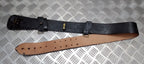 British Sam Browne Belt, Black Leather. No Buckle / Shoulder Strap Size 4