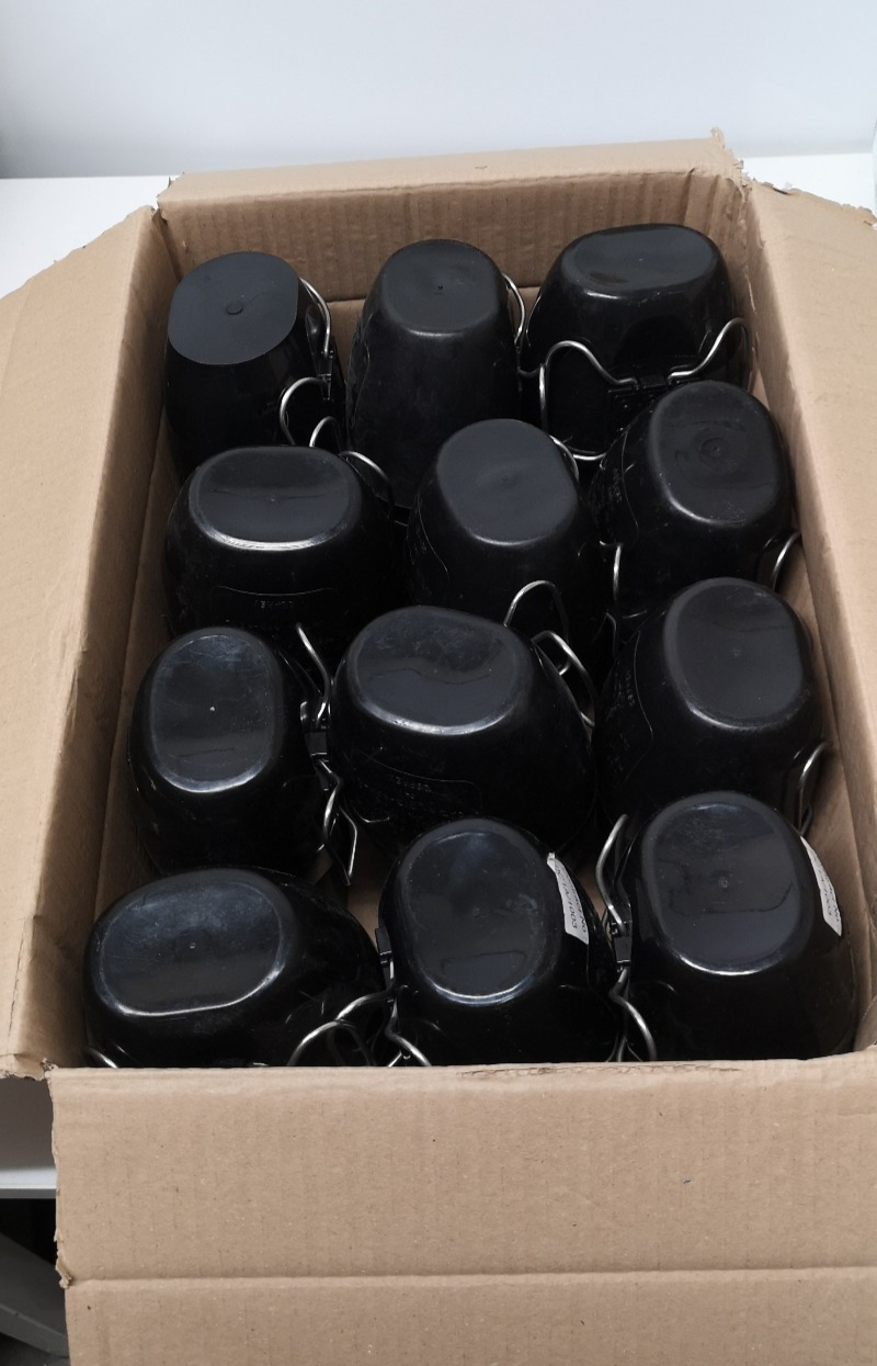 Osprey 58 Pattern Mug/Cup and Water Canteen with Retainer Lid - Joblot of 12