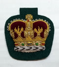 Staff Sergeant Crown Devon & Dorsets British Army Hand Embroidered Arm Patch