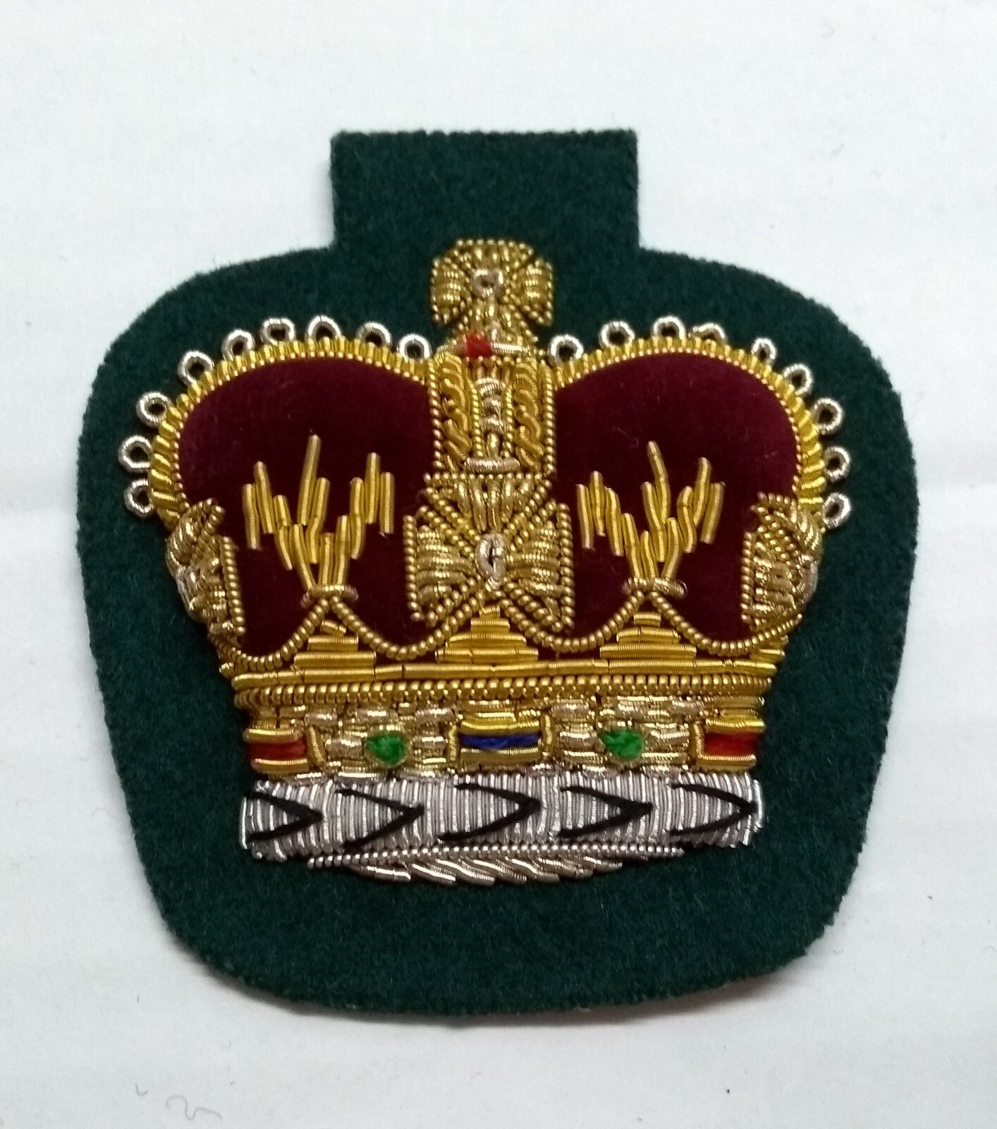 Staff Sergeant Crown Devon & Dorsets British Army Hand Embroidered Arm Patch