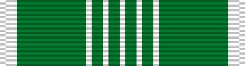 US USA Commendation Green & White Medal Ribbon on Bar