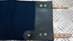Vintage Swedish Navy Gaiters / Anklets Cotton Canvas / Leather Straps