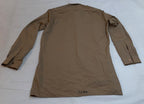 Army Style Khaki Shirt British Dress Long Sleeve Size 39cm