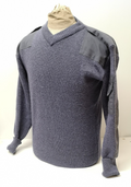 Utility Jumper RAF Royal Air Force Air Force Blue Grey V Neck Wool Mix Pullover 94cm