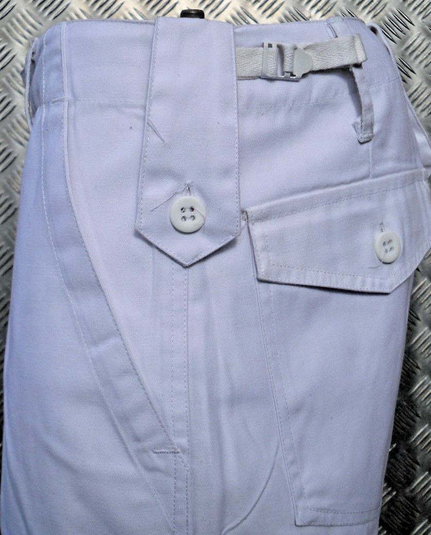 White Military Style Combat Cargo / Utility / Field Trousers - All Sizes - NEW