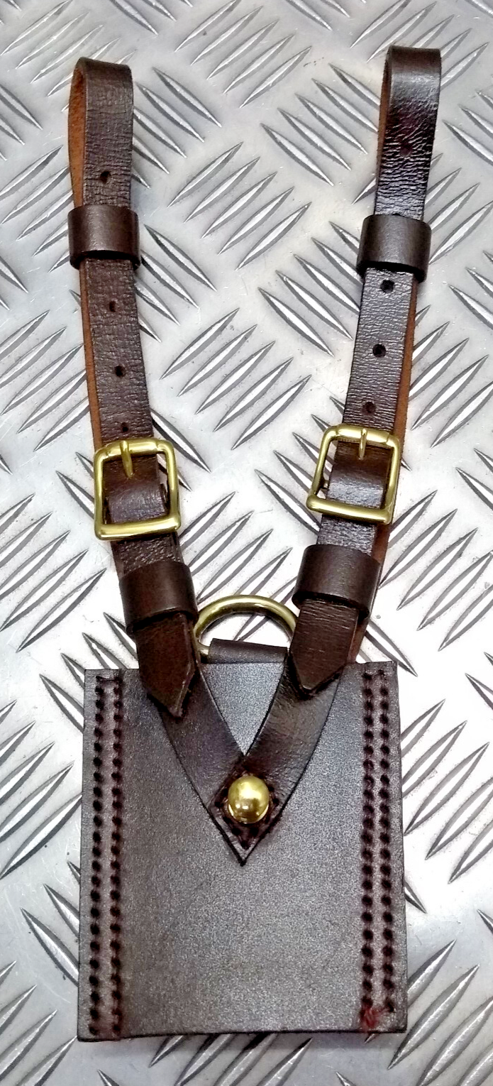 Sword Frog Ceremonial & Parade Sam Browne Leather With Brass Fitment