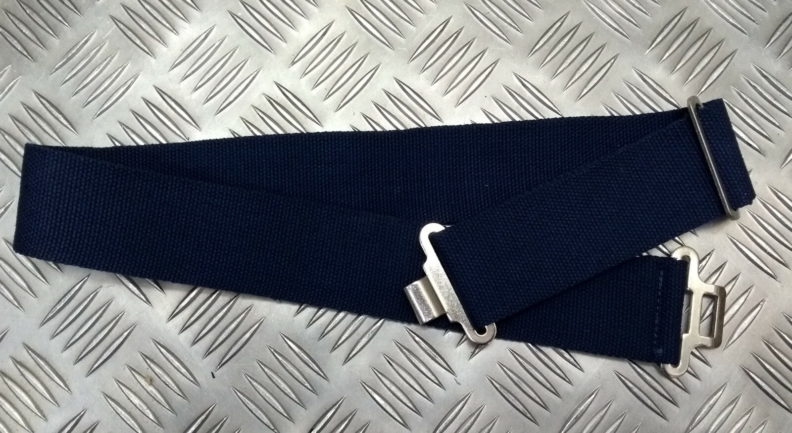 Kids Type AWD 1 3/4" Navy Web Belt With Metal Buckles Adjustable 30"
