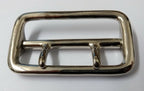 Sam Browne Buckle Nickel Plate Double Prong