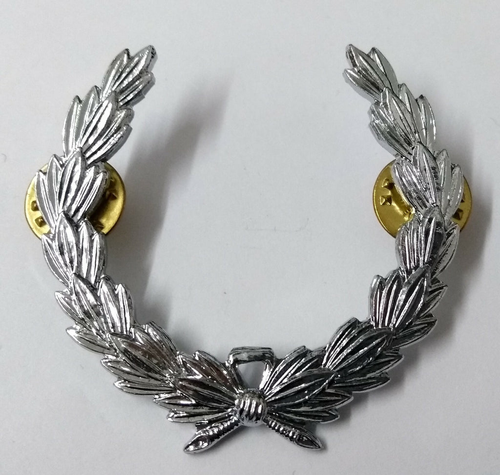Genuine British Service Laurel Wreath No Insignia Badges 1 Pair ABL13 - NEW