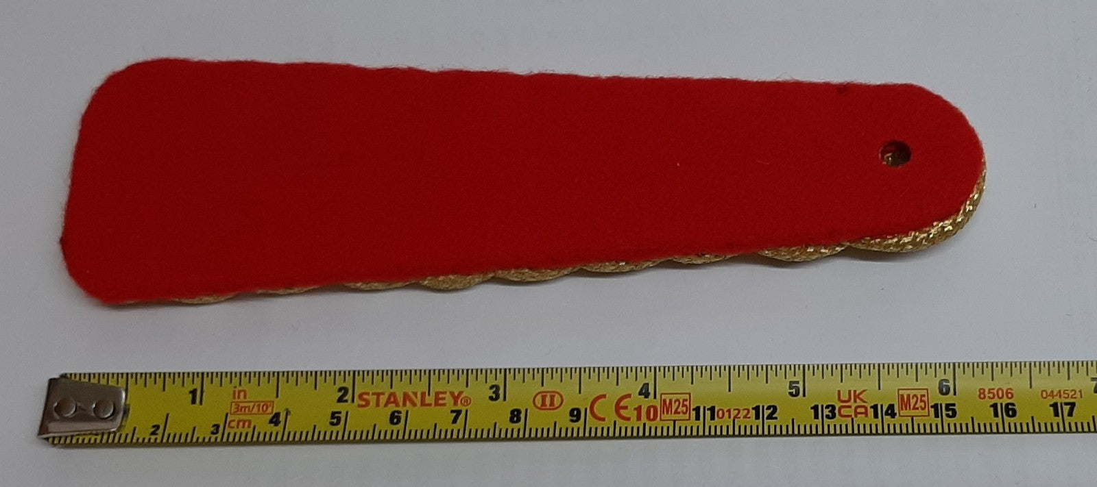 Gold Shoulder Cord GDS Pattern With Red Felt Backing British Made New