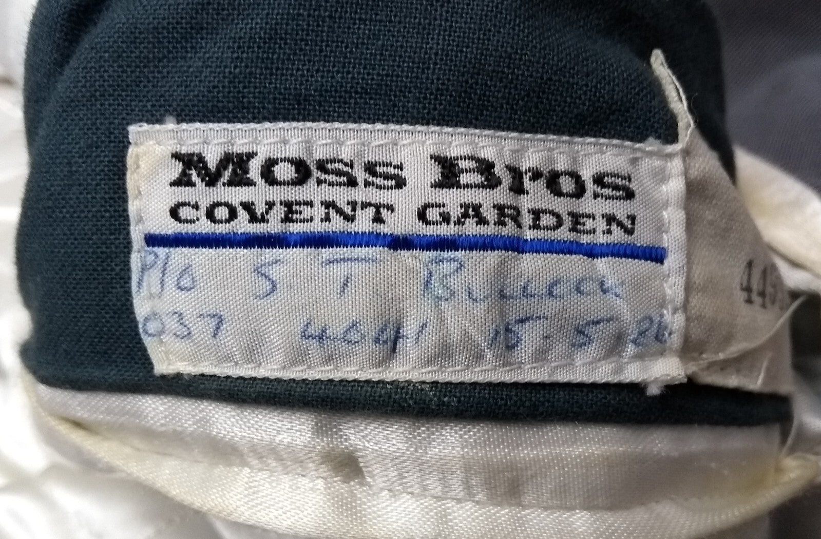 RAF Royal Air Force Vintage Mess Jacket Airforce Blue Grey Colour with Braided Cuffs by Moss Bros
