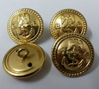 Genuine Nigerian Navy Issue Officers Insignia Buttons 37L 23.5mm ASBT192 X4