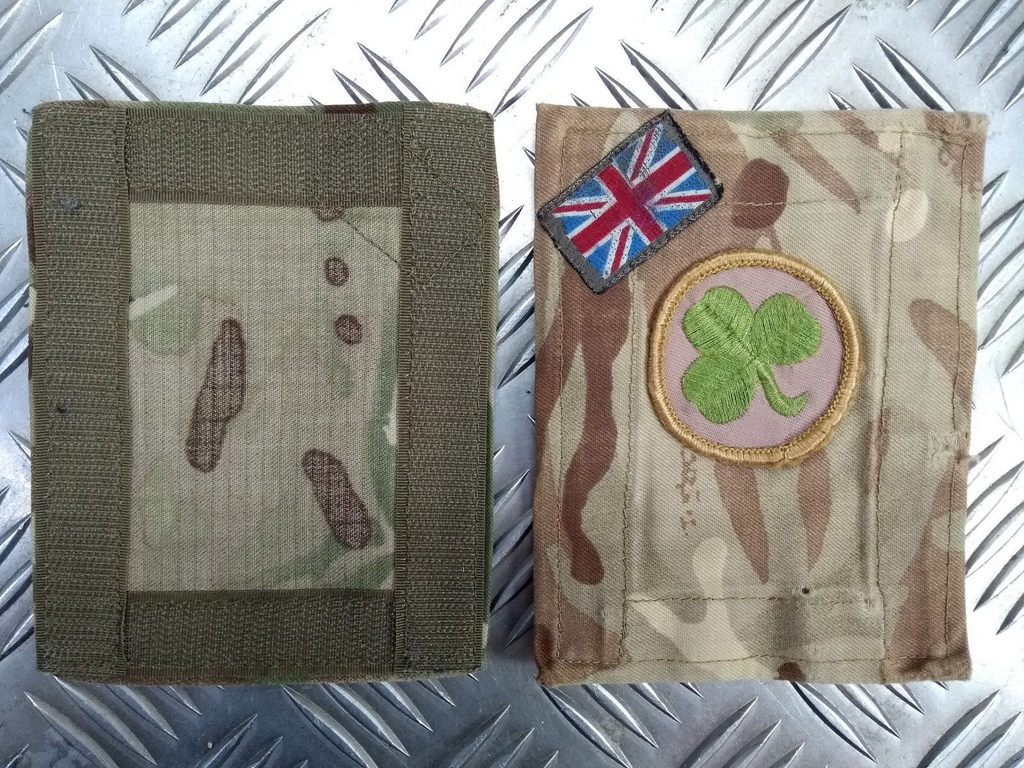 MTP Blanking Patches with 38th Irish Brigade Shamrock TRF Patch Genuine British