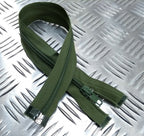 Genuine British Issue 40cm Open End Zip Zipper Army Green