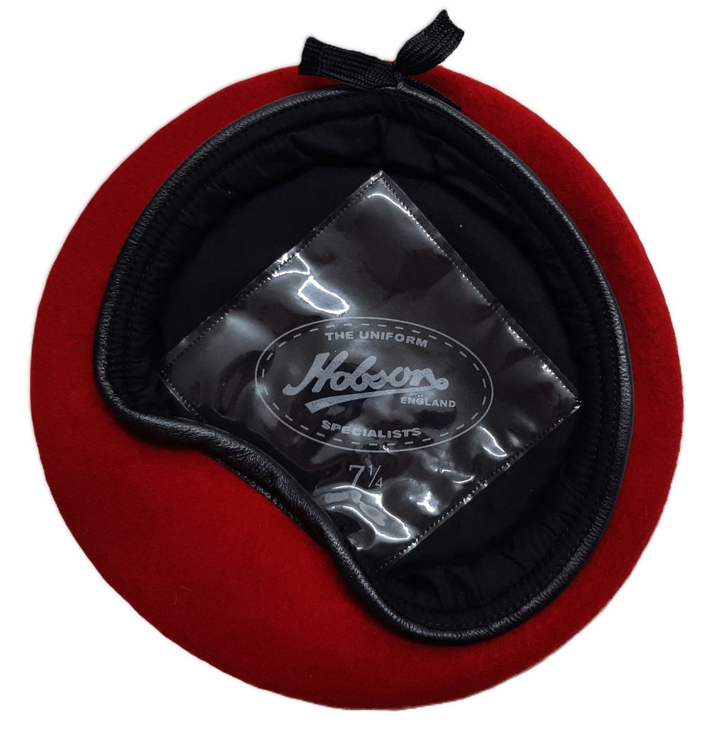 RMP Red Beret Army Type Old Pattern Hobson Leather Rim Red Caps 7 1/4