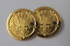 Genuine British Mercian & Lancastrian Yeomanry 40L Large Flat Buttons X6 GIM125