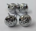 Guyana Leopard Insignia Obsolete Chrome Chinstrap Buttons Split Pin Buttons X4